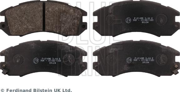 Blue Print ADS74206 - Brake Pad Set, disc brake www.autospares.lv