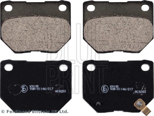 Blue Print ADS74227 - Brake Pad Set, disc brake www.autospares.lv