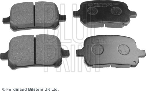 Blue Print ADT34290 - Тормозные колодки, дисковые, комплект www.autospares.lv