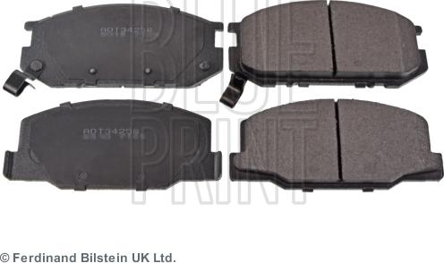 Blue Print ADT34258 - Brake Pad Set, disc brake www.autospares.lv