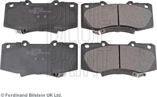 Blue Print ADT342191 - Brake Pad Set, disc brake www.autospares.lv