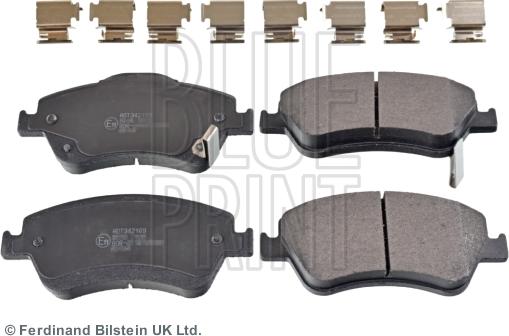 Blue Print ADT342169 - Brake Pad Set, disc brake www.autospares.lv