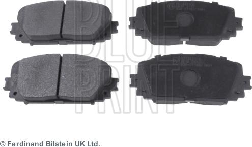 Blue Print ADT342166 - Тормозные колодки, дисковые, комплект www.autospares.lv