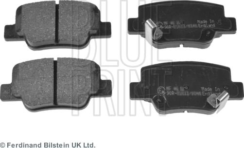 Blue Print ADT342184 - Bremžu uzliku kompl., Disku bremzes autospares.lv