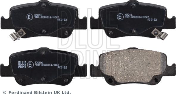 Blue Print ADT342173 - Brake Pad Set, disc brake www.autospares.lv