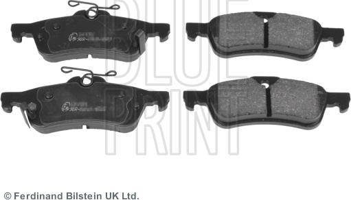 Blue Print ADT342172 - Brake Pad Set, disc brake www.autospares.lv