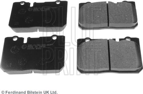 Blue Print ADT34287 - Тормозные колодки, дисковые, комплект www.autospares.lv