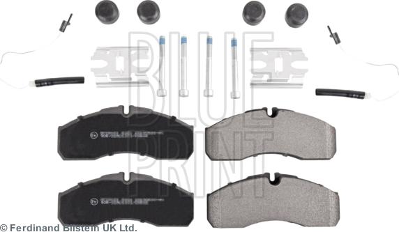 Blue Print ADU174279 - Тормозные колодки, дисковые, комплект www.autospares.lv