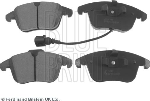 Blue Print ADV184208 - Brake Pad Set, disc brake www.autospares.lv