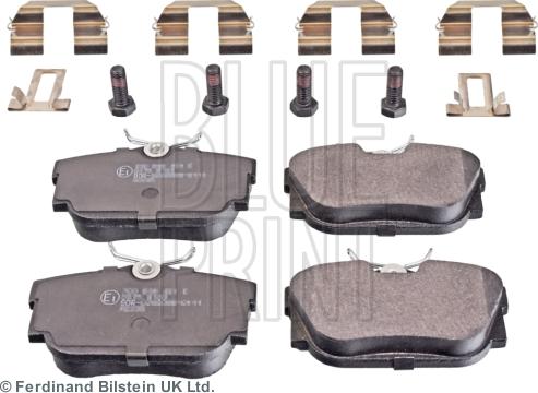 Blue Print ADV184237 - Тормозные колодки, дисковые, комплект www.autospares.lv