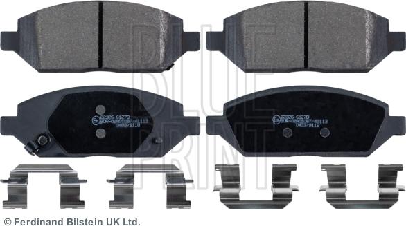 Blue Print ADW194216 - Brake Pad Set, disc brake www.autospares.lv