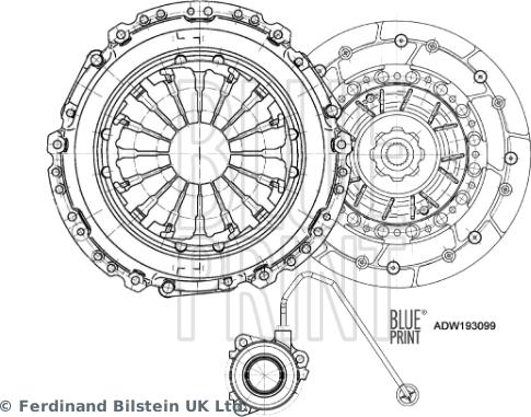 Blue Print ADW193099 - Sajūga komplekts www.autospares.lv