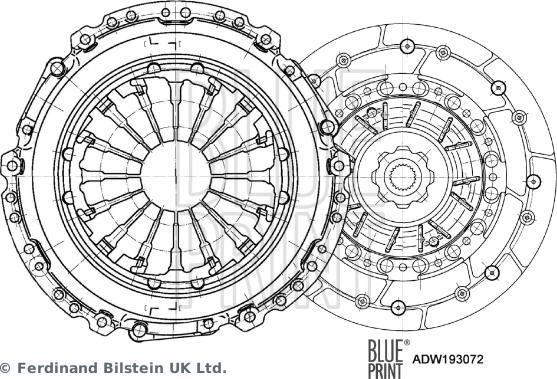 Blue Print ADW193072 - Sajūga komplekts www.autospares.lv