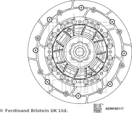 Blue Print ADW193117 - Sajūga disks autospares.lv