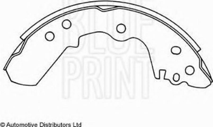 Blue Print ADZ94102 - Bremžu loku komplekts www.autospares.lv