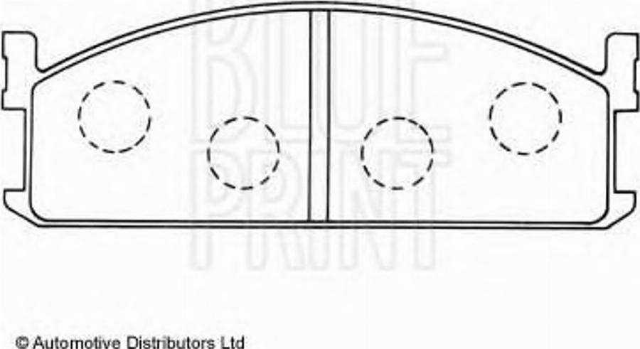 Blue Print ADZ94201 - Bremžu uzliku kompl., Disku bremzes www.autospares.lv