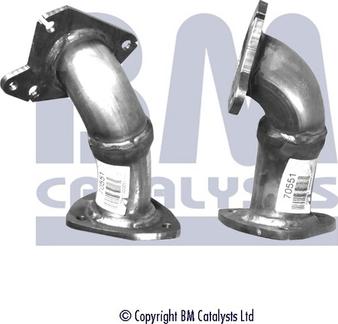 BM Catalysts BM70551 - Izplūdes caurule www.autospares.lv