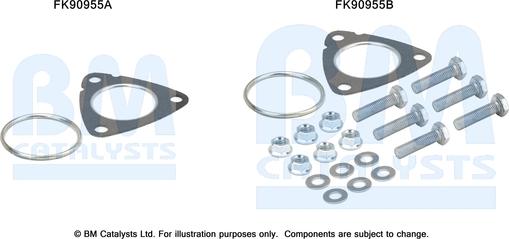 BM Catalysts FK90955 - Montāžas komplekts, Katalizators www.autospares.lv