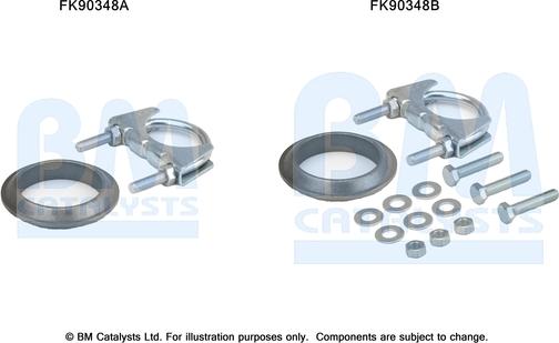 BM Catalysts FK90348 - Montāžas komplekts, Katalizators www.autospares.lv