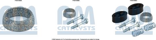 BM Catalysts FK91590 - Монтажный комплект, катализатор www.autospares.lv