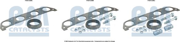 BM Catalysts FK91339 - Montāžas komplekts, Katalizators www.autospares.lv