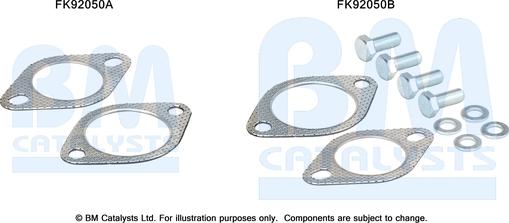 BM Catalysts FK92050 - Montāžas komplekts, Katalizators www.autospares.lv