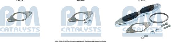 BM Catalysts FK92133 - Montāžas komplekts, Katalizators www.autospares.lv