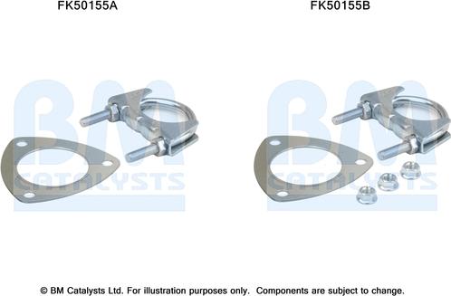 BM Catalysts FK50155 - Montāžas komplekts, Izplūdes caurule www.autospares.lv