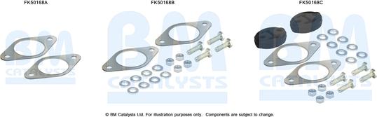 BM Catalysts FK50168 - Montāžas komplekts, Izplūdes caurule www.autospares.lv