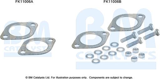 BM Catalysts FK11006 - Монтажный комплект, сажевый / частичный фильтр www.autospares.lv