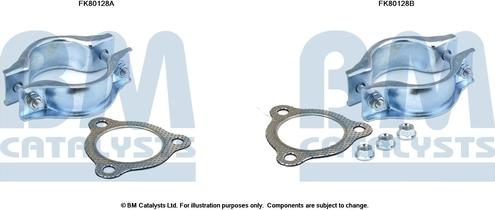 BM Catalysts FK80128 - Montāžas komplekts, Katalizators www.autospares.lv