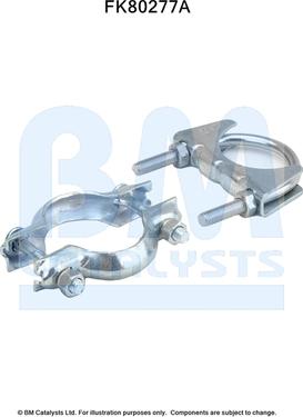 BM Catalysts FK80277 - Montāžas komplekts, Katalizators www.autospares.lv