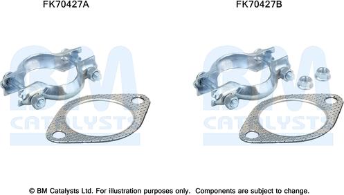 BM Catalysts FK70427 - Montāžas komplekts, Izplūdes caurule www.autospares.lv