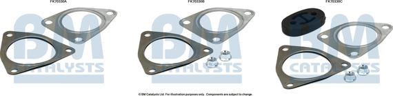 BM Catalysts FK70330 - Montāžas komplekts, Izplūdes caurule www.autospares.lv