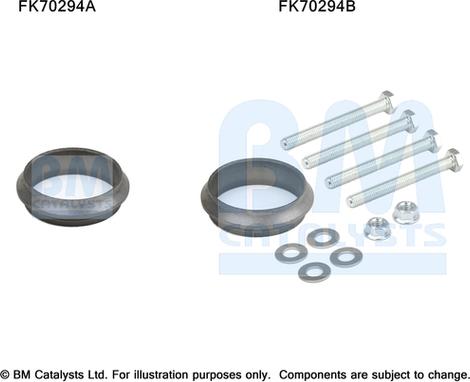 BM Catalysts FK70294 - Montāžas komplekts, Izplūdes caurule www.autospares.lv