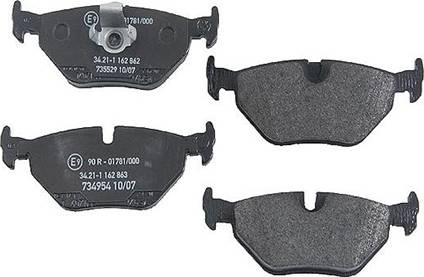 BMW 34216761248 - Brake Pad Set, disc brake www.autospares.lv