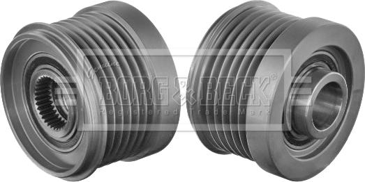 Borg & Beck BBA5073 - Шкив генератора, муфта www.autospares.lv