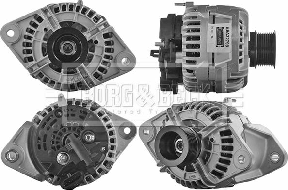 Borg & Beck BBA32798 - Ģenerators autospares.lv