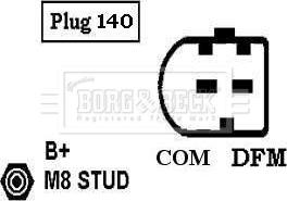 Borg & Beck BBA3002 - Генератор www.autospares.lv