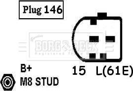 Borg & Beck BBA2592 - Генератор www.autospares.lv