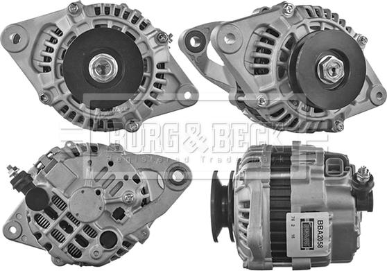 Borg & Beck BBA2058 - Alternator www.autospares.lv