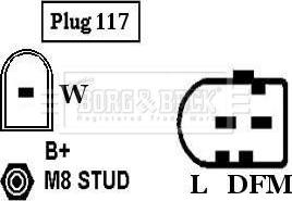 Borg & Beck BBA2195 - Ģenerators autospares.lv