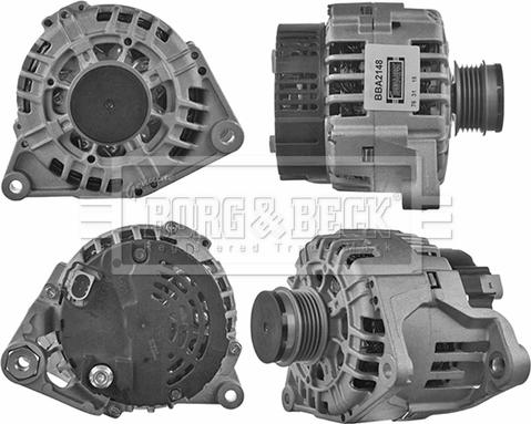 Borg & Beck BBA2148 - Генератор www.autospares.lv