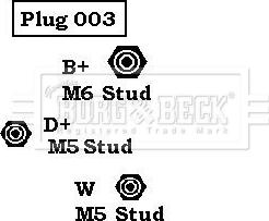 Borg & Beck BBA2815 - Генератор www.autospares.lv