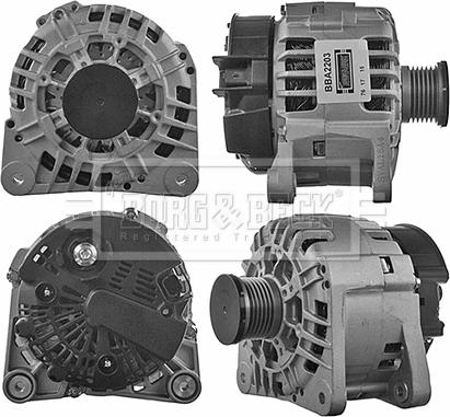 Borg & Beck BBA2203 - Alternator www.autospares.lv