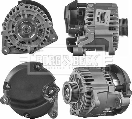 Borg & Beck BBA2233 - Alternator www.autospares.lv