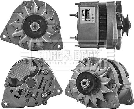 Borg & Beck BBA2221 - Alternator www.autospares.lv