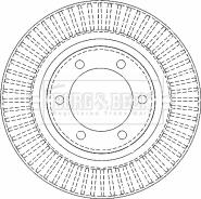 Borg & Beck BBD4502 - Bremžu diski www.autospares.lv