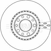 Borg & Beck BBD4513 - Bremžu diski www.autospares.lv