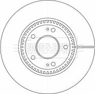 Borg & Beck BBD4523 - Bremžu diski www.autospares.lv